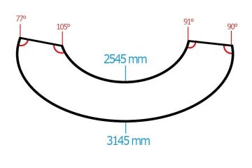 アンティーク家具　和製アンティーク　特大サイズ!モールガラス入りの珍しい曲げガラスショーケース