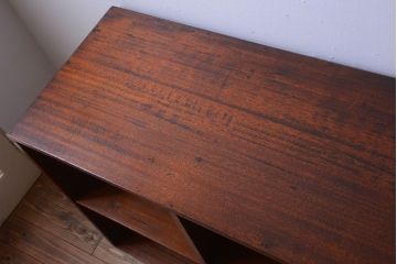 アンティーク家具　和製アンティーク　特大!古い木の重厚なマス目棚(収納棚、飾り棚)