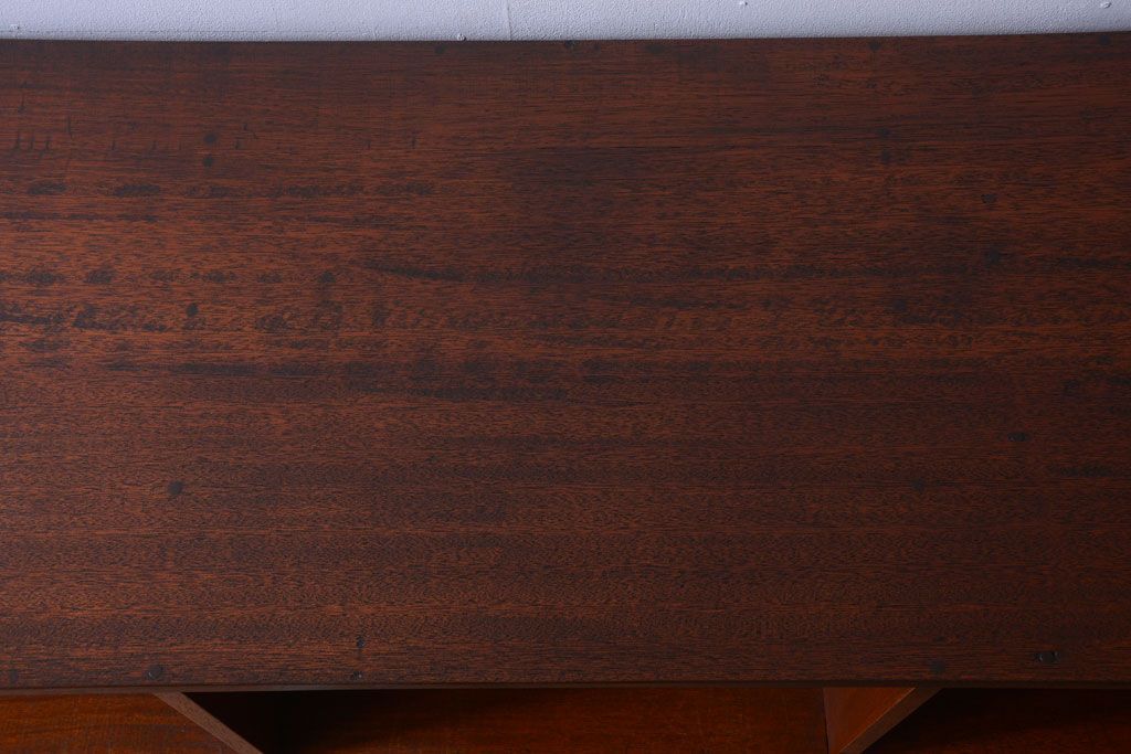 アンティーク家具　和製アンティーク　特大!古い木の重厚なマス目棚(収納棚、飾り棚)