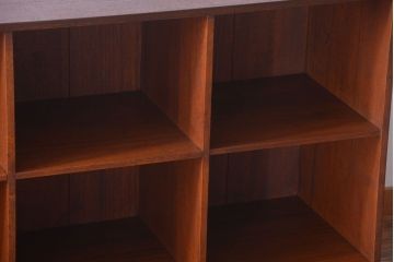 アンティーク家具　和製アンティーク　特大!古い木の重厚なマス目棚(収納棚、飾り棚)