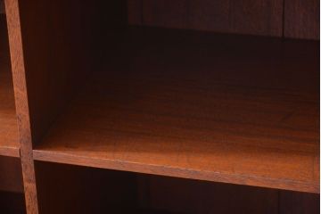 アンティーク家具　和製アンティーク　特大!古い木の重厚なマス目棚(収納棚、飾り棚)