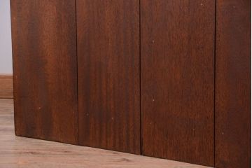 アンティーク家具　和製アンティーク　特大!古い木の重厚なマス目棚(収納棚、飾り棚)