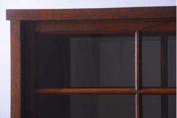 アンティーク家具　アンティーク　二段重ねの大きな両面戸棚