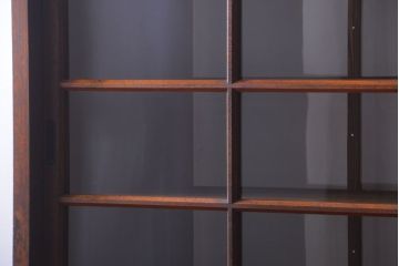 アンティーク家具　アンティーク　二段重ねの大きな両面戸棚