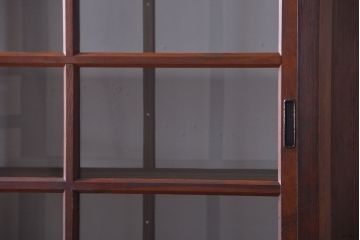 アンティーク家具　アンティーク　二段重ねの大きな両面戸棚