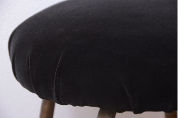 アンティーク家具　和製アンティーク　古い鉄脚のスツール(2)