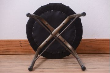 アンティーク家具　和製アンティーク　古い鉄脚のスツール(2)