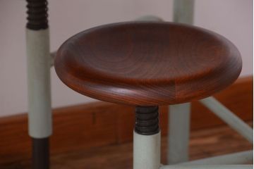 ラフジュ工房オリジナル 4脚格納スツールの作業台(テーブル・机)(2)