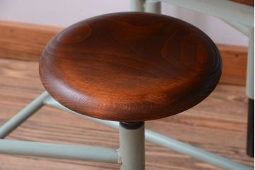 ラフジュ工房オリジナル 4脚格納スツールの作業台(テーブル・机)(2)