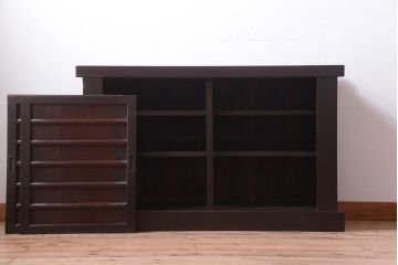 アンティーク家具　古民具・骨董　四尺　水屋箪笥サイドボード(2)