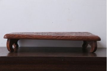 アンティーク雑貨　和製アンティーク　日光彫の古い花台