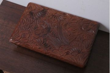 アンティーク雑貨　和製アンティーク　日光彫の古い花台