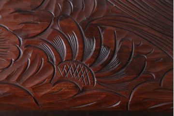 アンティーク雑貨　和製アンティーク　日光彫の古い花台