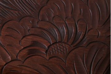 アンティーク雑貨　和製アンティーク　日光彫の古い花台