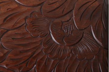 アンティーク雑貨　和製アンティーク　日光彫の古い花台