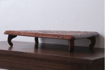 アンティーク雑貨　和製アンティーク　日光彫の古い花台