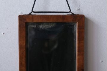 アンティーク雑貨　アンティーク　幅の狭い縦型のミラー