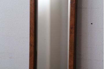 アンティーク雑貨　アンティーク　幅の狭い縦型のミラー