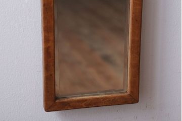 アンティーク雑貨　アンティーク　幅の狭い縦型のミラー
