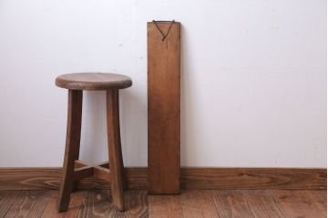 アンティーク雑貨　アンティーク　幅の狭い縦型のミラー