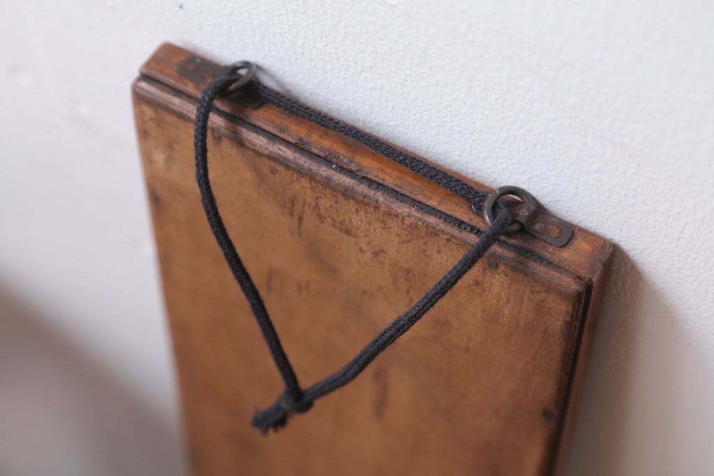 アンティーク雑貨　アンティーク　幅の狭い縦型のミラー