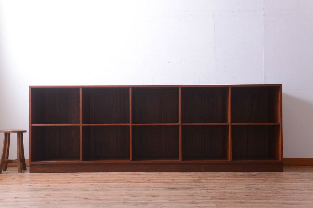 アンティーク家具　和製アンティーク　特大サイズ!古い木の重厚なマス目棚(収納棚、飾り棚)