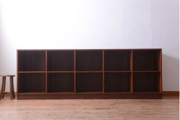 アンティーク家具　和製アンティーク　特大サイズ!古い木の重厚なマス目棚(収納棚、飾り棚)