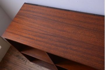 アンティーク家具　和製アンティーク　特大サイズ!古い木の重厚なマス目棚(収納棚、飾り棚)