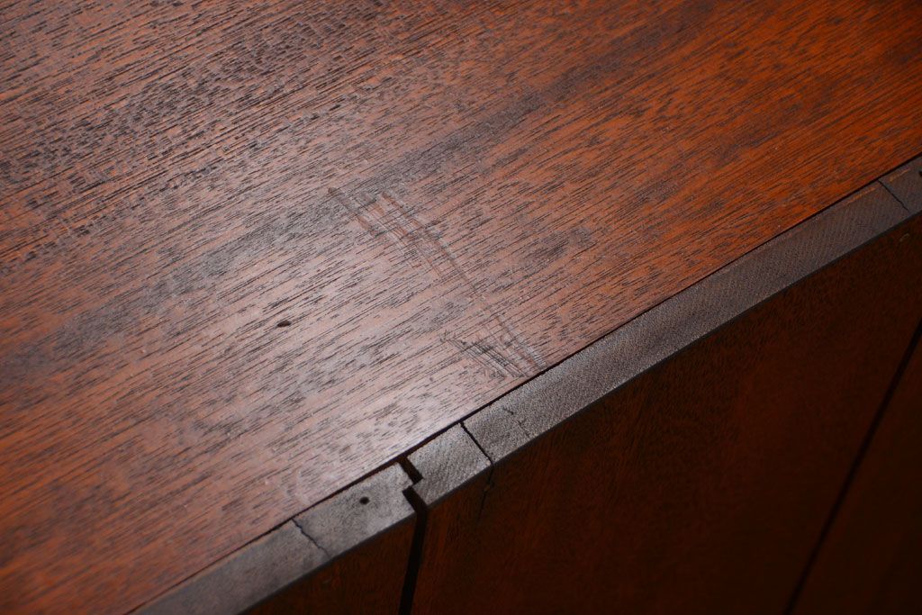 アンティーク家具　和製アンティーク　特大サイズ!古い木の重厚なマス目棚(収納棚、飾り棚)