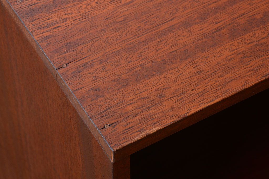 アンティーク家具　和製アンティーク　特大サイズ!古い木の重厚なマス目棚(収納棚、飾り棚)