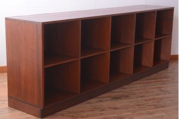 アンティーク家具　和製アンティーク　特大サイズ!古い木の重厚なマス目棚(収納棚、飾り棚)