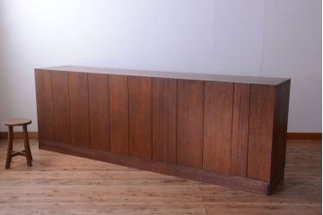 アンティーク家具　和製アンティーク　特大サイズ!古い木の重厚なマス目棚(収納棚、飾り棚)