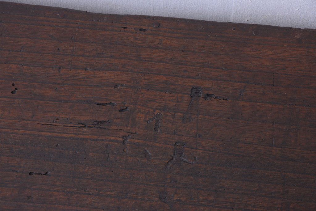 アンティーク家具　古民具・骨董　明治期　重厚な金具のアンティーク帳場箪笥