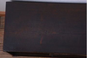 アンティーク家具　古民具・骨董　明治期　古い木のシンプルなアンティーク戸棚