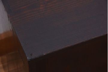 アンティーク家具　古民具・骨董　明治期　古い木のシンプルなアンティーク戸棚