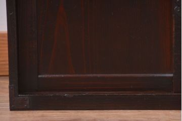 アンティーク家具　古民具・骨董　明治期　古い木のシンプルなアンティーク戸棚