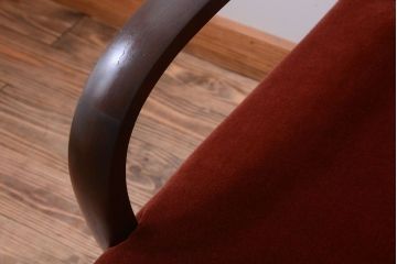 レトロ家具　和製アンティーク　レトロな1人掛けアームソファ(1)