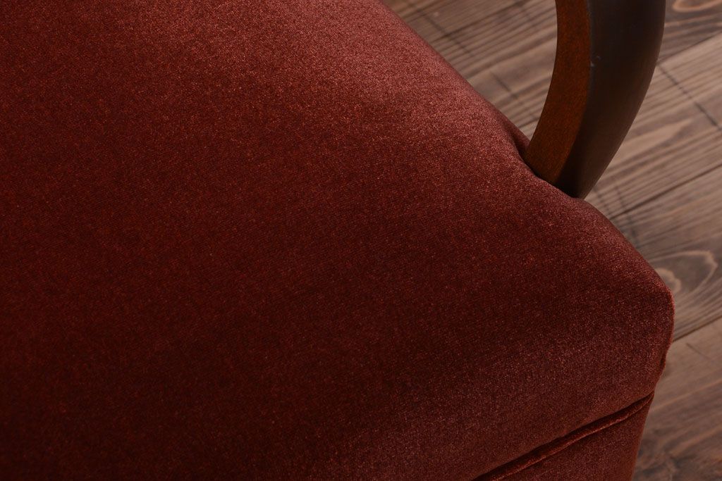 レトロ家具　和製アンティーク　レトロな1人掛けアームソファ(1)