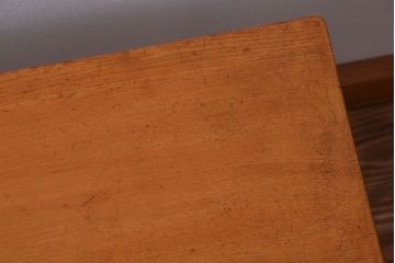 レトロ家具　昭和レトロ　古い木製のシンプルなアンティークサイドテーブル