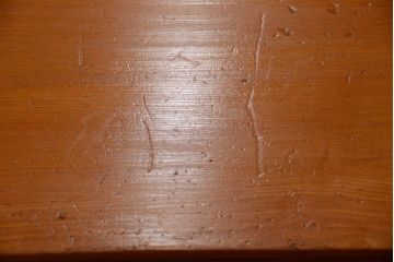 レトロ家具　昭和レトロ　古い木製のシンプルなアンティークサイドテーブル