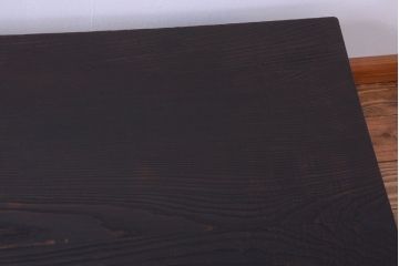 アンティーク家具　和製アンティーク　古い栗材のシックな浮造り座卓