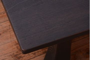 アンティーク家具　和製アンティーク　古い栗材のシックな浮造り座卓