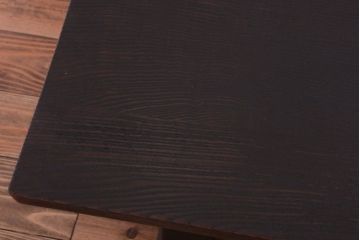 アンティーク家具　和製アンティーク　古い栗材のシックな浮造り座卓