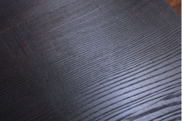 アンティーク家具　和製アンティーク　古い栗材のシックな浮造り座卓
