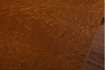 アンティーク家具　和製アンティーク　ラタン使用!ナラ材天板の古いサイドテーブル