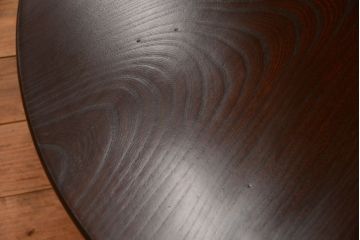 アンティーク家具　古民具・骨董　総欅!一枚板天板のアンティーク丸座卓