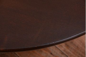 アンティーク家具　古民具・骨董　総欅!一枚板天板のアンティーク丸座卓