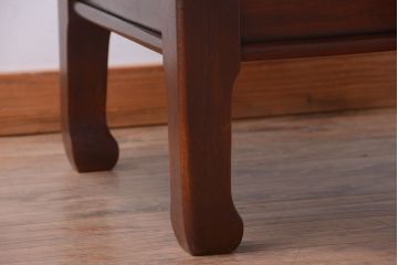 アンティーク家具　古民具・骨董　総欅!一枚板天板のアンティーク丸座卓