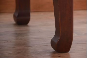 アンティーク家具　古民具・骨董　総欅!一枚板天板のアンティーク丸座卓