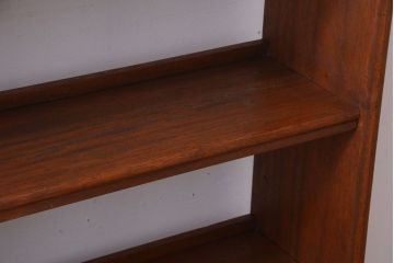 アンティーク家具　和製アンティーク　古い木のシックでシンプルなブックシェルフ(本棚)